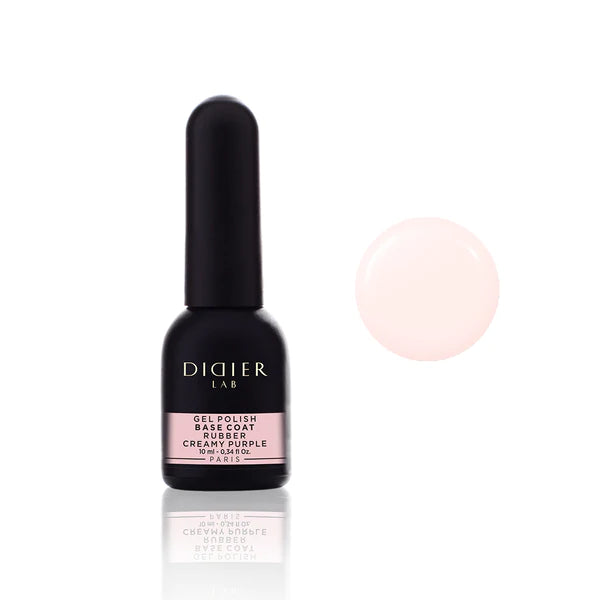 Rubber Base Coat, "Didier Lab", Creamy Purple, 10ml