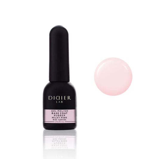 Rubber Base Coat, "Didier Lab", Milky Pink, 10ml