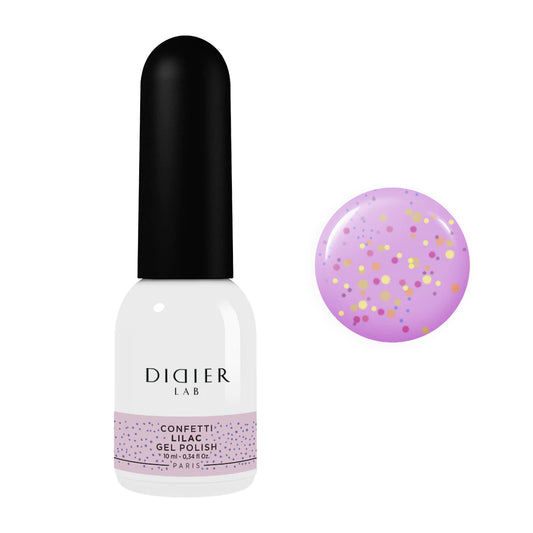 Gel Polish "Didier Lab", Confetti, Lilac