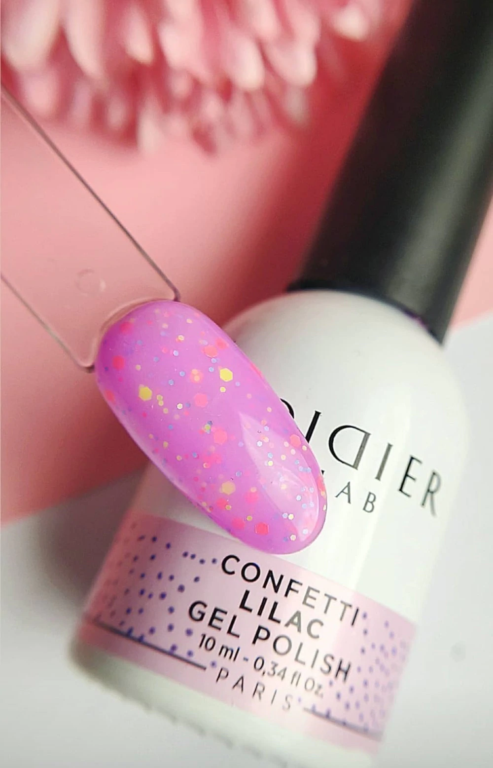 Gel Polish "Didier Lab", Confetti, Lilac