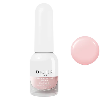 Vegan Nail Polish Green Reactive "Didier Lab" Blush Pink, 10ml