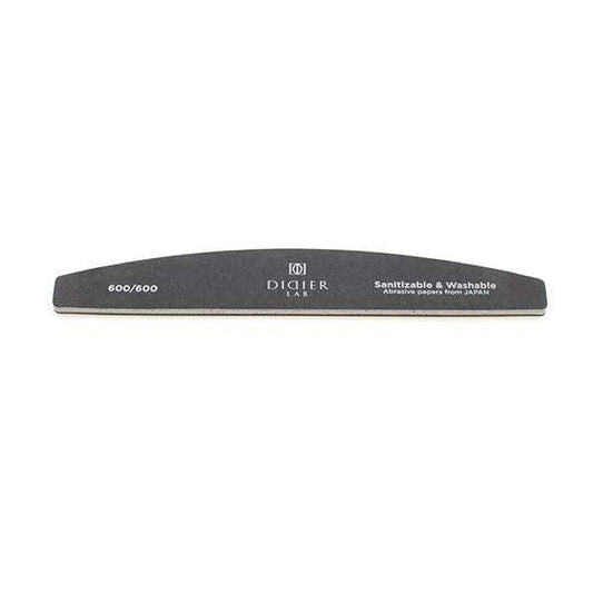 Nail file, halfmoon, black, 600/600, Didier Lab.