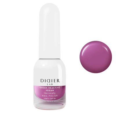 Vegan Nail Polish Green Reactive "Didier Lab" Like Totally, 10ml