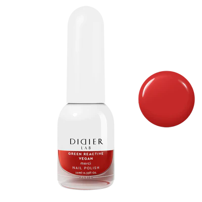 Vegan Nail Polish Green Reactive "Didier Lab" Merci, 10ml