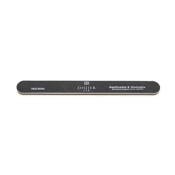 Nail file, straight, black, 180/600, Didier Lab.