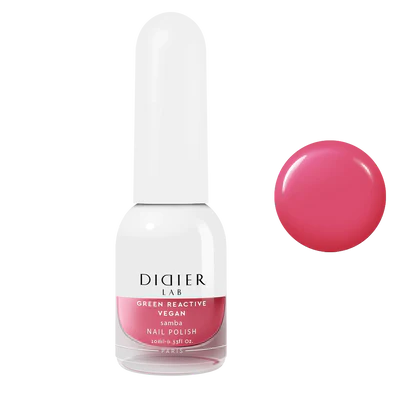 Vegan Nail Polish Green Reactive "Didier Lab" Samba, 10ml