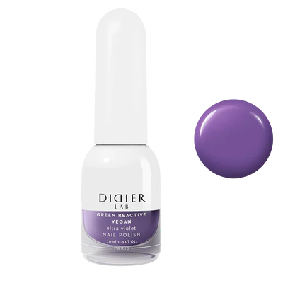 Vegan Nail Polish Green Reactive "Didier Lab" Ultra Violet , 10ml